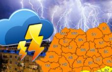 Cod portocaliu de vijelii pentru județul Botoșani, până mâine la ora 12:00