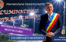 Continuă dezvoltarea Ibăneștiului - luminat public stradal modern în toată comuna