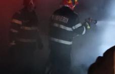 Depozit de material lemnos cuprins de un incendiu puternic. Pompierii botoșăneni au intervenit