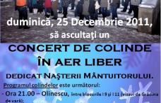 Concert de colinde în aer liber