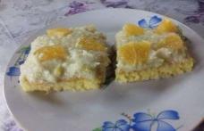 Prăjitură cu cocos și portocale