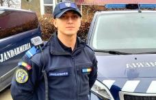 Tânăr absolvent al jandarmeriei, la prima misiune, cu prilejul Zilei Naționale a României