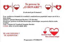 UTS Dorohoi: Implică-te în campania „Te provoc la o donare!” Facem bine împreună!