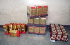 Cafea fără documente confiscată la Româneşti