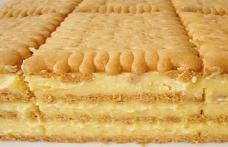 Prăjitură din budincă cu biscuiți