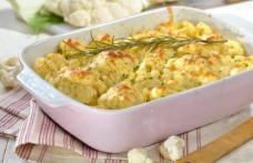Sufleu de conopidă, praz și mozarella