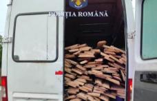 Material lemnos confiscat la Bucecea, în cadrul unei acțiuni preventive