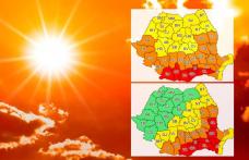 COD GALBEN de căldură și disconfort termic ridicat pentru județul Botoșani. COD ROȘU în sudul țării