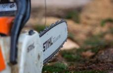Bărbat trimis în judecată după ce a vrut să-și taie nevasta cu o drujbă