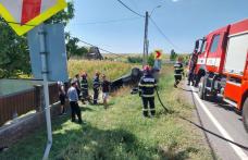 Accident pe un drum din județ. Șoferița și copilul acesteia au ajuns la spital