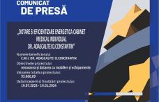 Comunicat de presă: Anunț începere implementare proiect „Dotare și eficientizare energetică Cabinet Medical Individual dr. Adăscăliței D. Constantin”