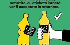 Din 30 noiembrie intră în funcțiune sistemul Garanție-Returnare. Află condițiile pentru reciclarea recipientelor