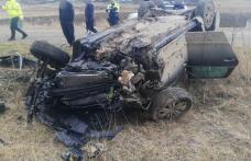 Accident la Corlăteni! Doi bărbați au ajuns la spital după ce s-au răsturnat cu mașina