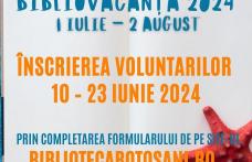 Înscrieri voluntari pentru Programul BiblioVacanța 2024
