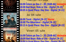 Vezi ce filme vor rula la Cinema „MELODIA” Dorohoi, în săptămâna 26 iunie - 05 iulie – FOTO