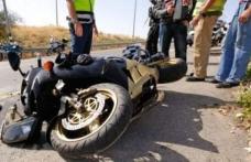 Dosar penal după ce a condus fără permis o motocicletă neînmatriculată și a produs un accident