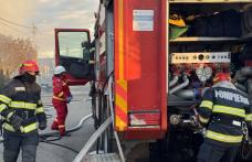 Femeie salvată de pompieri dintr-un apartament în care s-a produs un incendiu. Alte nouă persoane au fost evacuate