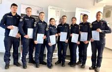 Opt tineri încadrați din susrsă externă și-au început cariera de polițist - FOTO