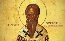 SINAXAR – 11 Martie – Sfântul Ierarh Sofronie, Patriarhul Ierusalimului