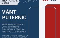 Meteorologii au actualizat prognoza pentru avertizare tip cod galben de instensificări ale vântului în Botoșani