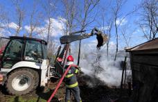 Incendiu violent produs într-o gospodărie din județul Botoșani