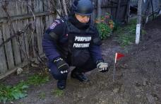 Grenadă descoperită în gospodăria unui localnic