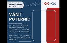 Cod Galben de vânt pentru județul Botoșani a fost prelungit până joi, la ora 23:00