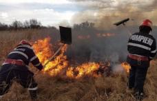 Două incendii de vegetație uscată și stuf, în ultimele ore