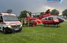 Bărbat din Dorohoi preluat de urgență de elicopterul SMURD - FOTO