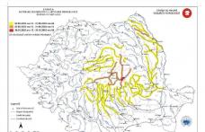 Cod Portocaliu de inundații pe râul Miletin și Cod Galben pe Jijia 