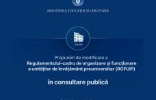 Ministerul Educației a lansat în consultare publică modificări ale ROFUIP