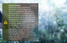 Meteorologii au emis o avertizare nowcasting COD ROSU. Cetățenii au fost avertizați prin RO-Alert