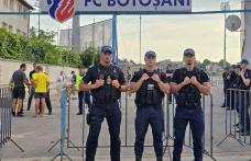 Jandarmii prezenți la meciul dintre F.C. Botoșani și F.C. Argeș Pitești