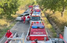Accident Românești: Trei persoane decedate, una preluată în stare gravă de elicopterul SMURD și 14 ajunse la UPU Botoșani