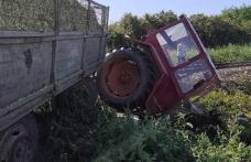 Persoană rănită la Cervicești Deal în urma impactului dintre un tren și un tractor