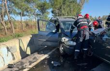 Două persoane rănite în urma unui accident rutier cu trei mașini la Bălușeni