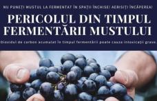 Atenție la vinul aflat în proces de fermentare!