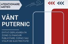 Atenționare Cod Galben de vânt pentru județul Botoșani