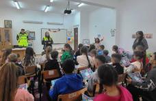 Educația rutieră a copiilor, prioritatea polițiștilor de la Ștefănești