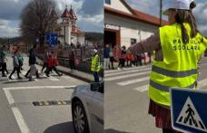 Activitate de educație rutieră- patrulă școlară în zona Școlii Profesionale „Ion Pillat”, din Dorohoi
