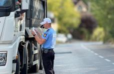 Transportatorii de mărfuri verificați de polițiști