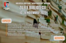 Zilele Bibliotecii Județene „Mihai Eminescu” Botoșani – o săptămână plină de cărți, povești și creativitate 143 de ani de lectură publică la Botoșani!