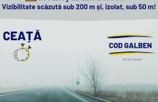 Conduceți prudent! Meteorologii au emis un COD GALBEN de ceață pentru județul Botoșani