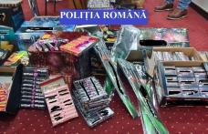 Peste 50 de kg de articole pirotehnice confiscate de polițiștii botoșăneni