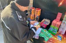 Aproximativ 800 de articole pirotehnice confiscate de polițiști, în Săveni