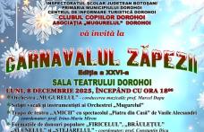  „Carnavalul Zăpezii”- concertul tradițional de sărbători al Clubului Copiilor Dorohoi a ajuns la ediția a XXVI-a