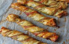 Baghete răsucite cu mozzarella