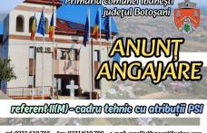 Primăria comunei Ibănești organizează concurs pentru ocuparea funcției de referent II(M) - cadru tehnic cu atribuții PSI