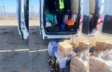 Surprize la controlul polițiștilor de frontieră: portbagaj plin cu coniac fără documente - FOTO