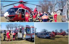 Bărbat în stare gravă preluat de elicopterul SMURD de la Dorohoi